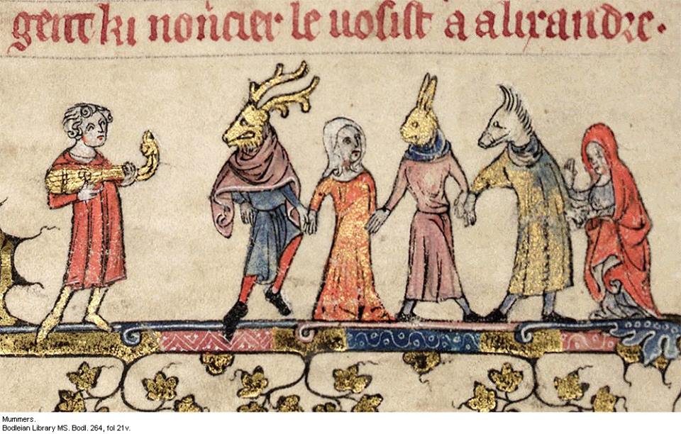 Mummers with animal masks